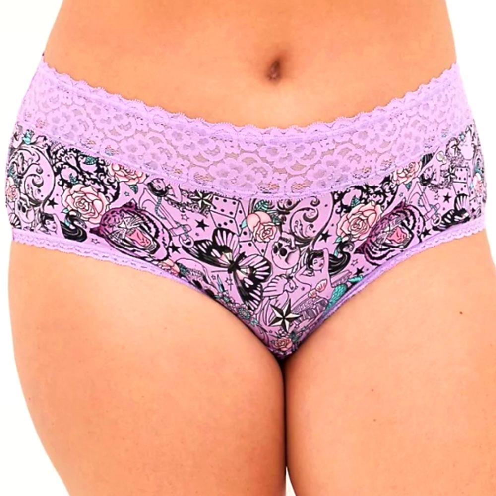 Torrid Boycut Cheeky Sexy Plus Size Panties Underwear Tatoo Ski…